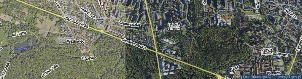 Zdjęcie satelitarne Broniewskiego Władysława ul.